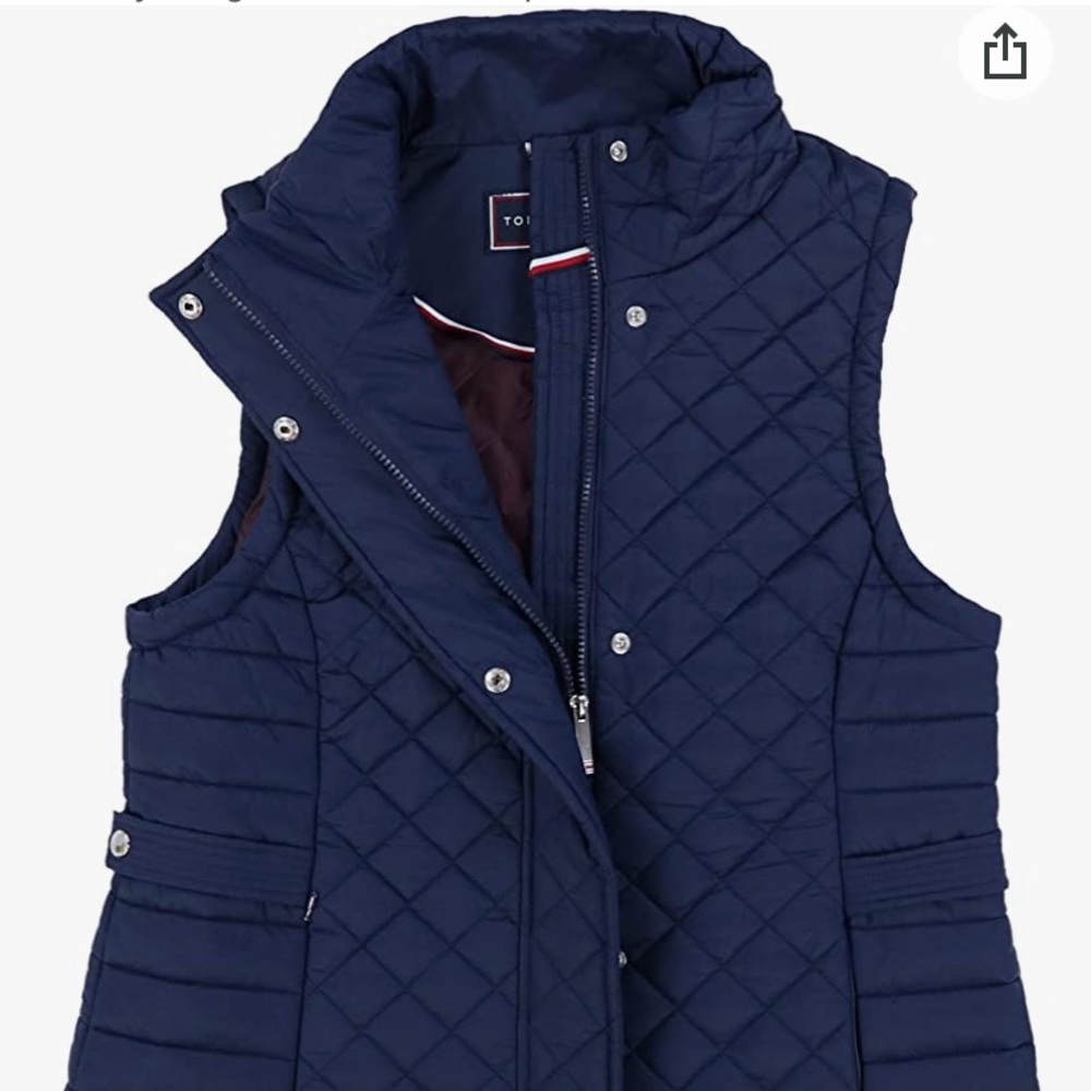 Tommy Hilfiger Womens Full Zip Puffer Vest